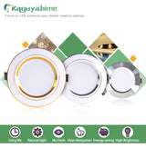 Kaguyahime LED Downlight Gold/Silver/White Ultra Thin Aluminum 3W 5W 9W 12W 15W 18W Down Light 220V Round Recessed Spot Lighting