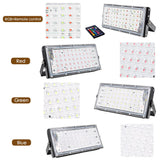 LED Floodlight Outdoor Spotlight 10W 50W Wall Washer Lamp Reflector IP65 Waterproof Lighting Garden RGB Flood Light AC 220V 240V