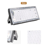 LED Floodlight Outdoor Spotlight 10W 50W Wall Washer Lamp Reflector IP65 Waterproof Lighting Garden RGB Flood Light AC 220V 240V