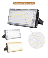 LED Floodlight Outdoor Spotlight 10W 50W Wall Washer Lamp Reflector IP65 Waterproof Lighting Garden RGB Flood Light AC 220V 240V