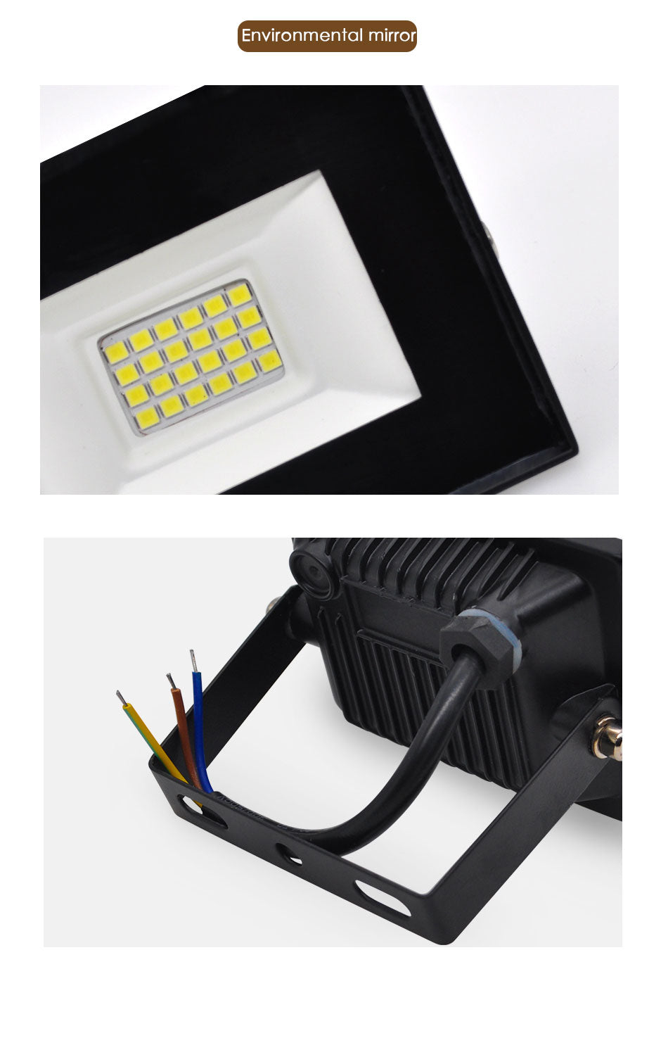 LED Floodlight Outdoor Spotlight 10W 50W Wall Washer Lamp Reflector IP65 Waterproof Lighting Garden RGB Flood Light AC 220V 240V