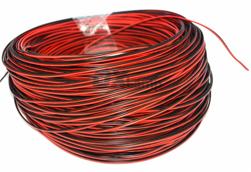 LED Cable 5M 2 Pin Red Black Copper Cable PVC Insulated Wire Electric Cable Speaker Wire DIY Connect Line Copper Car Audio LED cable