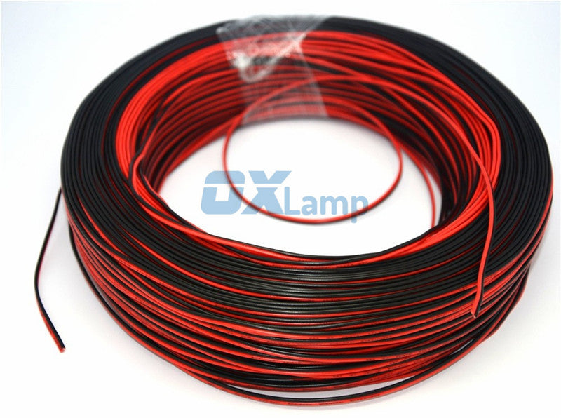 LED Cable 5M 2 Pin Red Black Copper Cable PVC Insulated Wire Electric Cable Speaker Wire DIY Connect Line Copper Car Audio LED cable
