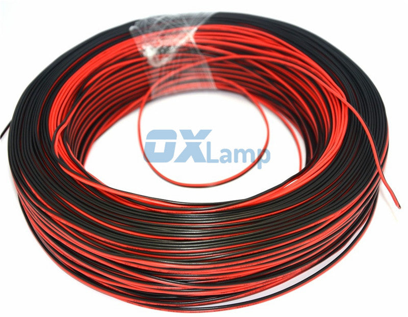 LED Cable 5M 2 Pin Red Black Copper Cable PVC Insulated Wire Electric Cable Speaker Wire DIY Connect Line Copper Car Audio LED cable