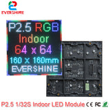 64x64 P2.5 indoor smd2121 1/32scan full color led module panel display 160x160mm rgb led matrix wall screen