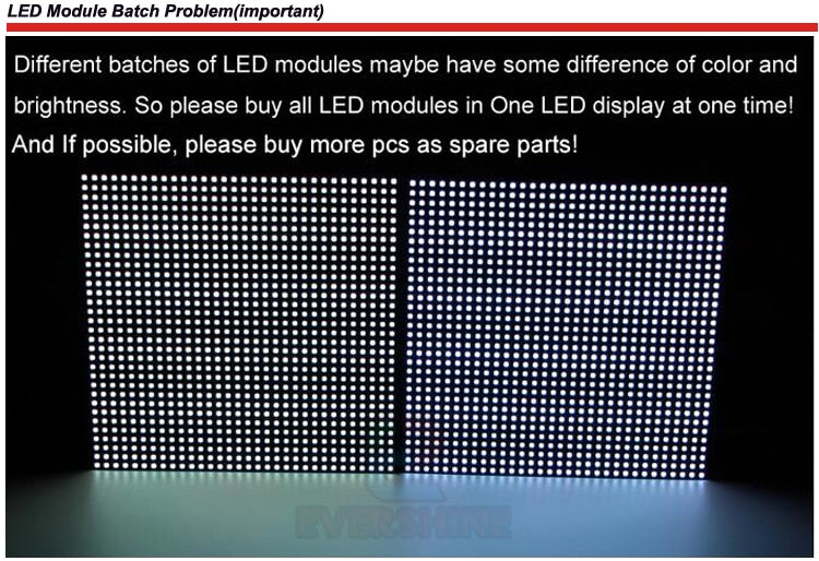 64x64 P2.5 indoor smd2121 1/32scan full color led module panel display 160x160mm rgb led matrix wall screen