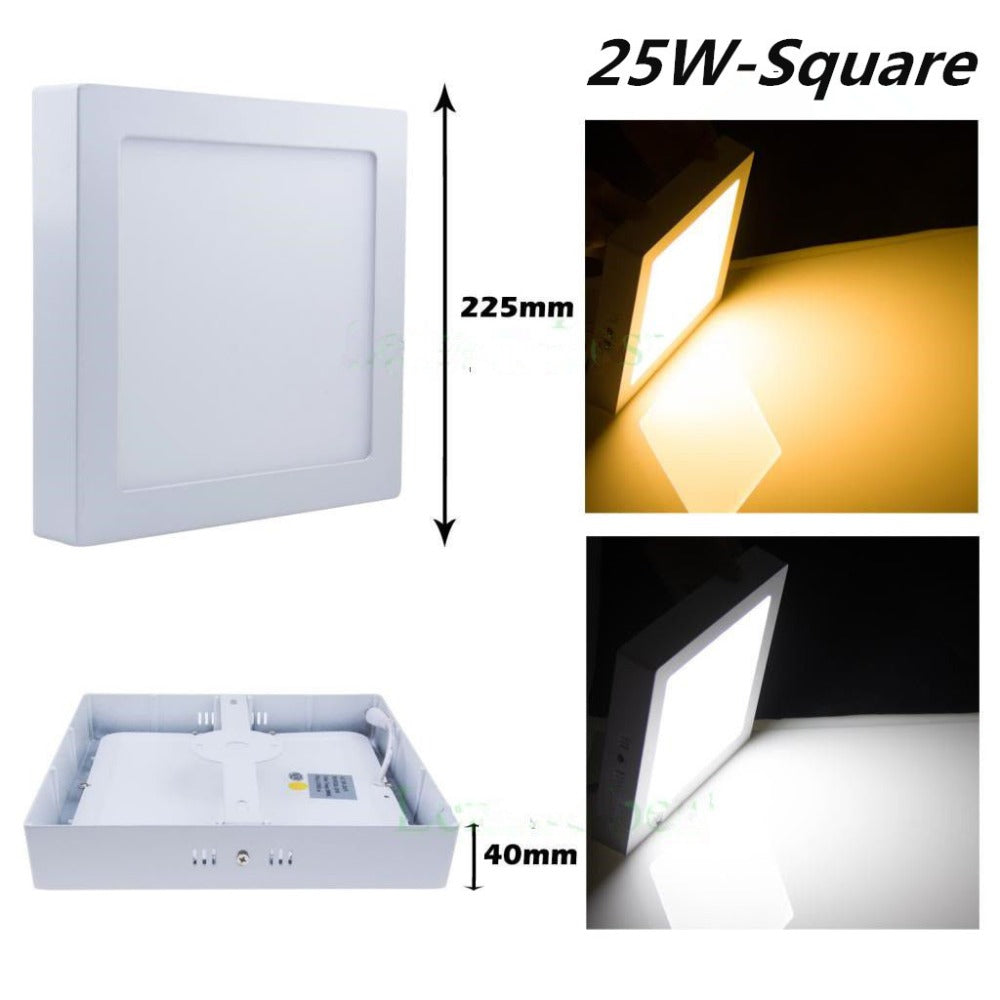 9W/15W/25W Round/Square Led Panel Light Surface Mounted Indoor lighting Led ceiling down AC85-265V + Driver