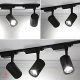 Modern LED COB Track Lights Black Aluminum Spotlights Energy Saving Super Bright Clothes Shop Highlight Down Lights Dynasty
