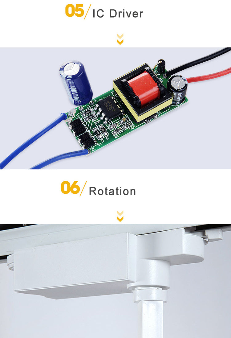 Modern LED COB Track Lights Black Aluminum Spotlights Energy Saving Super Bright Clothes Shop Highlight Down Lights Dynasty