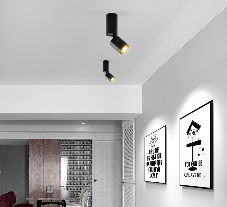 Surface mounted track spotlights ceiling lights downlights showroom Nordic living room ceiling led track lamps