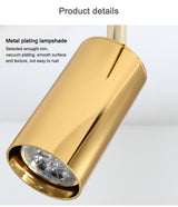 led spotlights cob chip aluminum black / gold living room bedroom spot light wall mounted / tracking spotlights decor