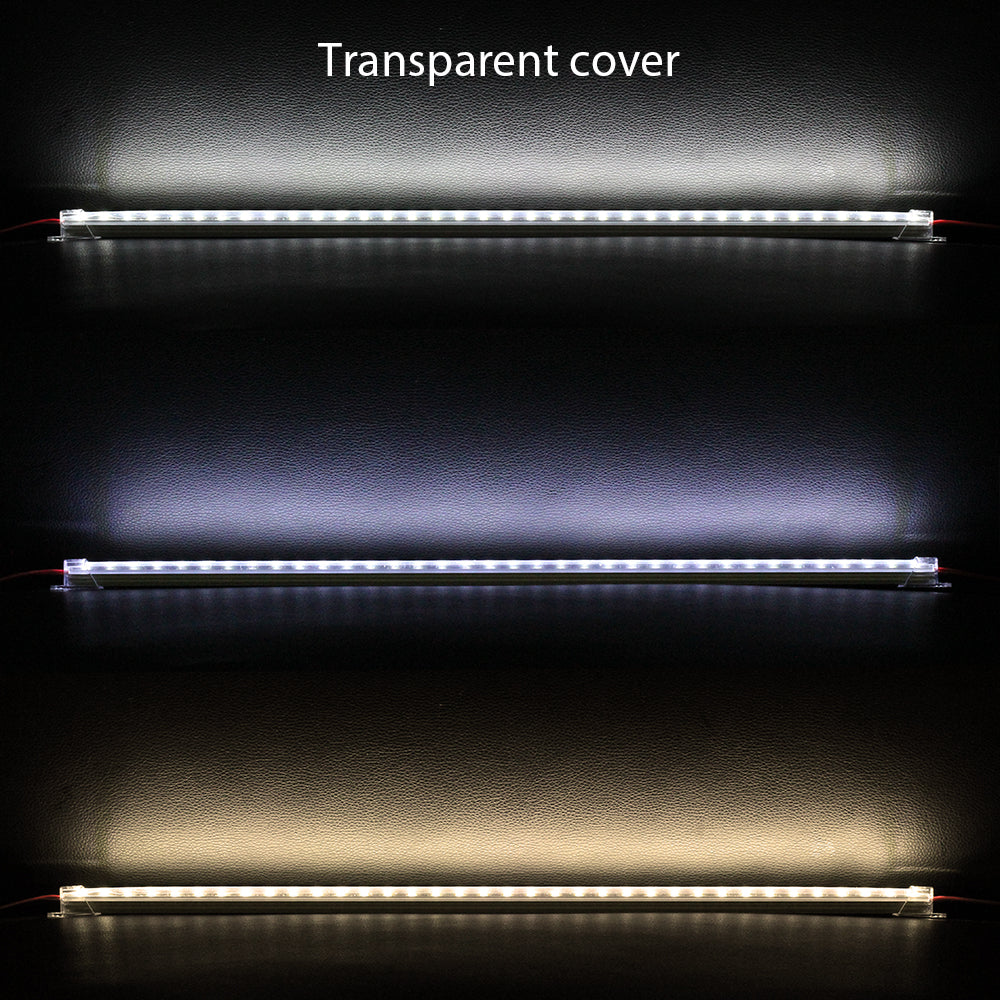 LED Bar Lights White Warm White Cold White DC12V 5630 5730 LED Strip LED Tube with U Aluminium Shell + PC Cover 5pcs/lot