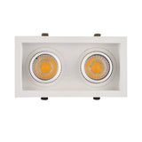 12w Led single head white embedded ceiling high bay light supermarket living room spotlight COB CRI Ra>85 indoor light