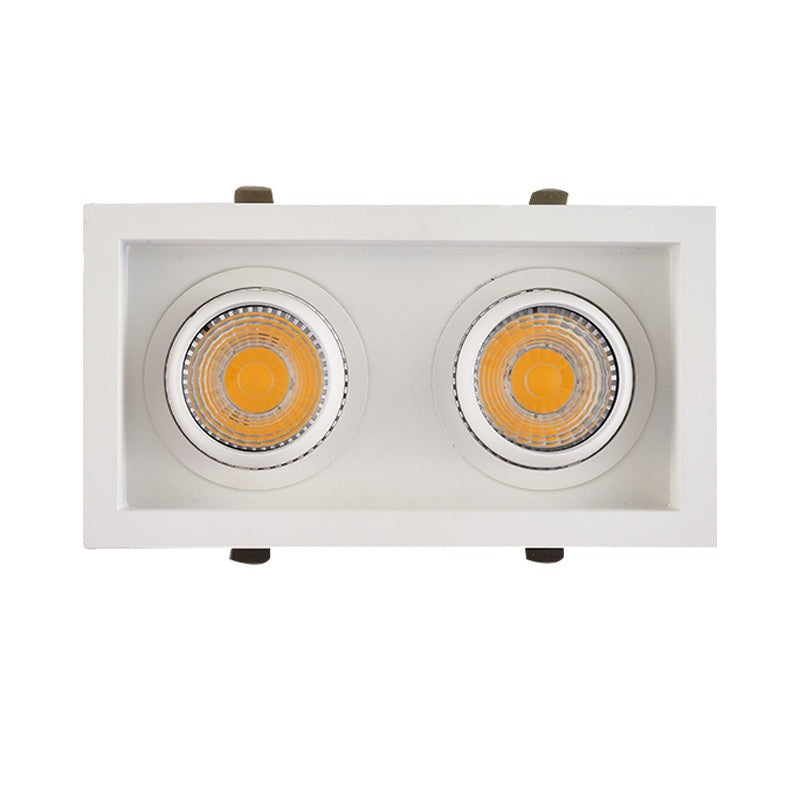 12w Led single head white embedded ceiling high bay light supermarket living room spotlight COB CRI Ra>85 indoor light