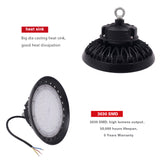 UFO LED High Bay Lighting Industrial Spotlight 100W 150W 200W Ultra-thin Waterproof Commercial Workshop Lighting