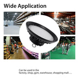 UFO LED High Bay Lighting Industrial Spotlight 100W 150W 200W Ultra-thin Waterproof Commercial Workshop Lighting