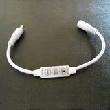 Mini 3 Key Dimmer Controller Adapter For Single Color 3528 5050 LED Strips Light