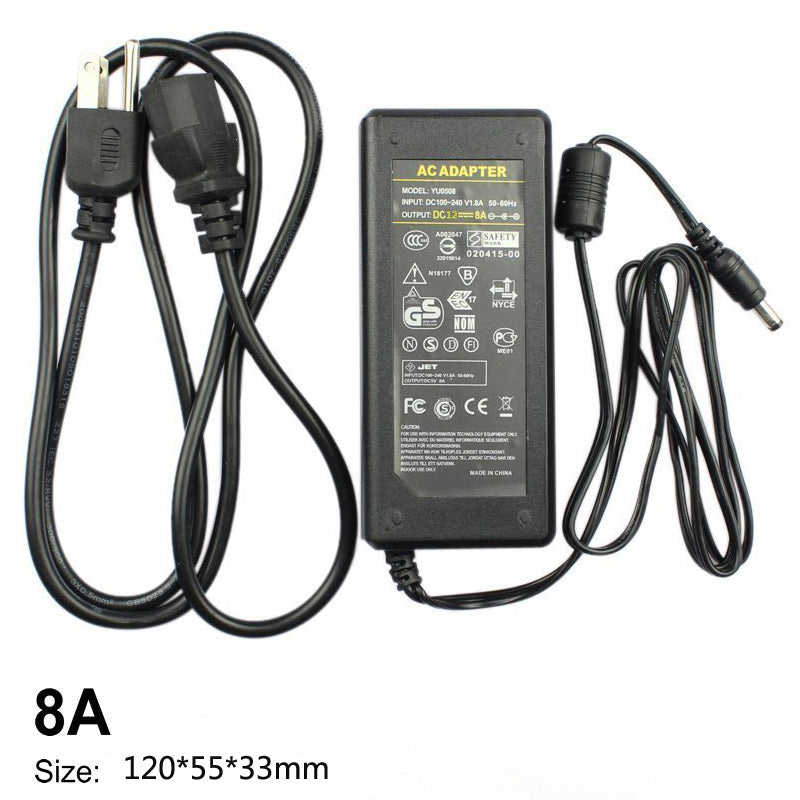 LED Alimentation Adaptateur 110V-220V power supply DC 12V 1A 2A 3A 5A 6A  8A 10A 5050 LED transformers 5730 2835 LED lights