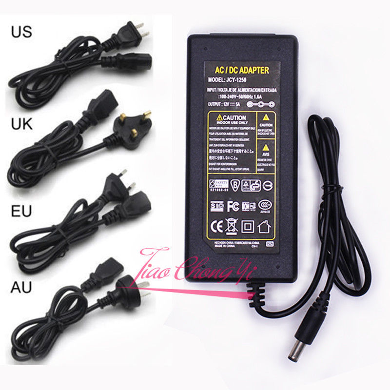 Power Supply Adapter Transformer LED Strip 2A 3A 5A 8A DC 5V 12V 24V 5V 12V 24V Power Supply Adapter US/EU/UK/AU Plug
