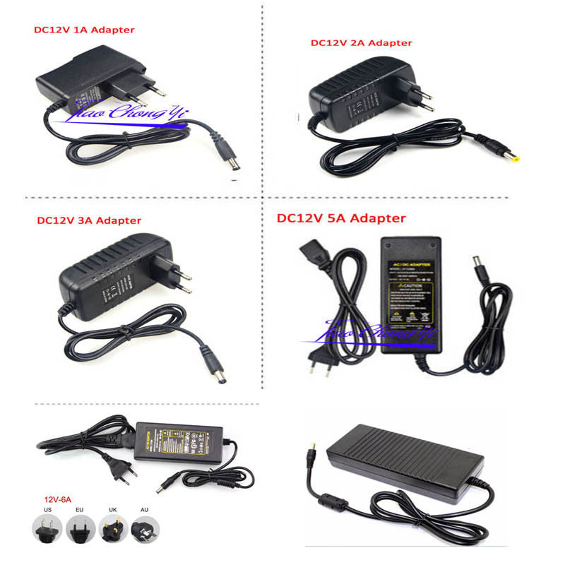 Power Supply Adapter Transformer LED Strip 2A 3A 5A 8A DC 5V 12V 24V 5V 12V 24V Power Supply Adapter US/EU/UK/AU Plug