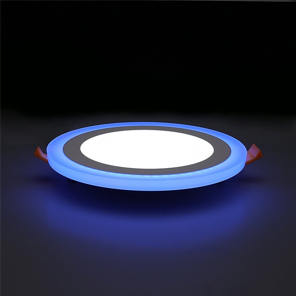 DVOLADOR 3 Modes Square/Round LED Panel Light 6W 9W 16W Dual Color Led Panel Downlight LED Ceiling Recessed Panel Light lamp