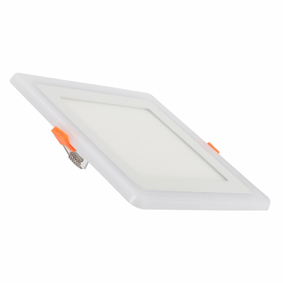 DVOLADOR 3 Modes Square/Round LED Panel Light 6W 9W 16W Dual Color Led Panel Downlight LED Ceiling Recessed Panel Light lamp