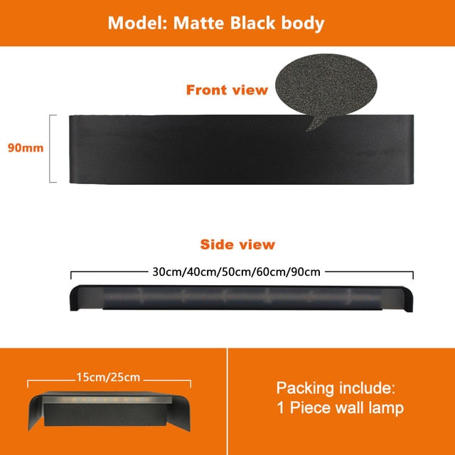 Modern Led Wall Light fixture staircase lighting sconce lamp bedside lamp wall lamp bathroom mirror light AC110~260V ZBD0001