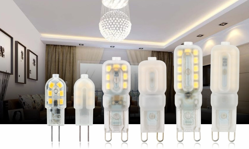 LED Bulb 3W 5W G4 G9 5pcs/lot Light Bulb AC 220V DC 12V LED Lamp SMD2835 Spotlight Chandelier Lighting Replace Halogen Lamps