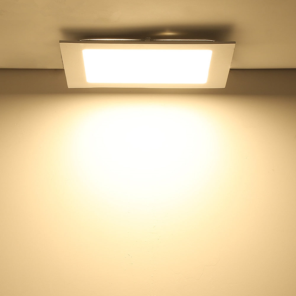 DBF Ultra Thin Design 3W 4W 6W 9W 12W 15W LED Surface Ceiling Recessed Grid Downlight + Square Panel Light