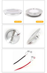 LED mini spotlight outdoor IP65 waterproof bathroom ceiling hidden downlight ultra-thin spot 12V cabinet light recessed ceiling