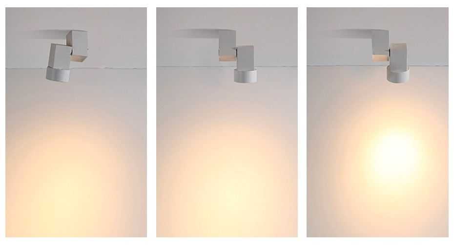 LED downlight adjustable angle 5w warm white/natural white Spot light chrome/white/black indoor Foyer Surface Mounted Down light