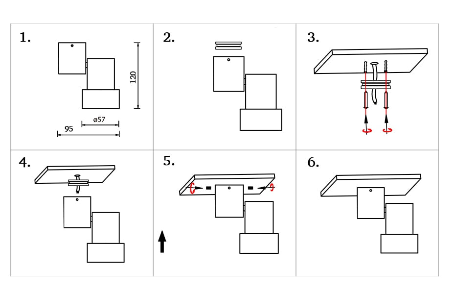LED downlight adjustable angle 5w warm white/natural white Spot light chrome/white/black indoor Foyer Surface Mounted Down light
