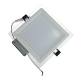 Dimmable LED Panel Downlight Square Glass Panel Lights High Brightness Ceiling Recessed Lamps For Home SMD5730 AC110V AC220V