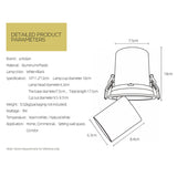 Aisilan LED Transformer downlight round extendable rotatable bendable recessed spot light COB AC90-260V