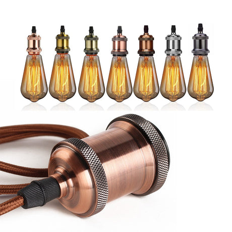 ST64 G95 G80 T30 Edison Incandescent Bulb Dimming 40W 220V E27 Vintage Light Retro Pendant Lamp Filament Spiral Industrial Decor