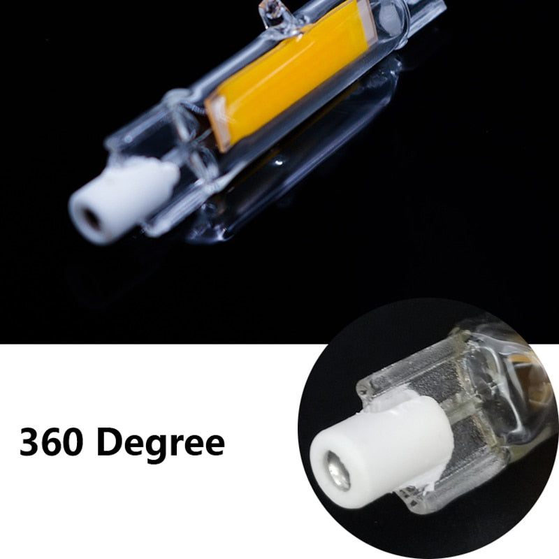 Dimmable j78 r7s 15W 78mm led light bulbs j118 r7s led cob 30W 118mm 1000lm lamp bulb AC220-240V Replace Halogen lamp