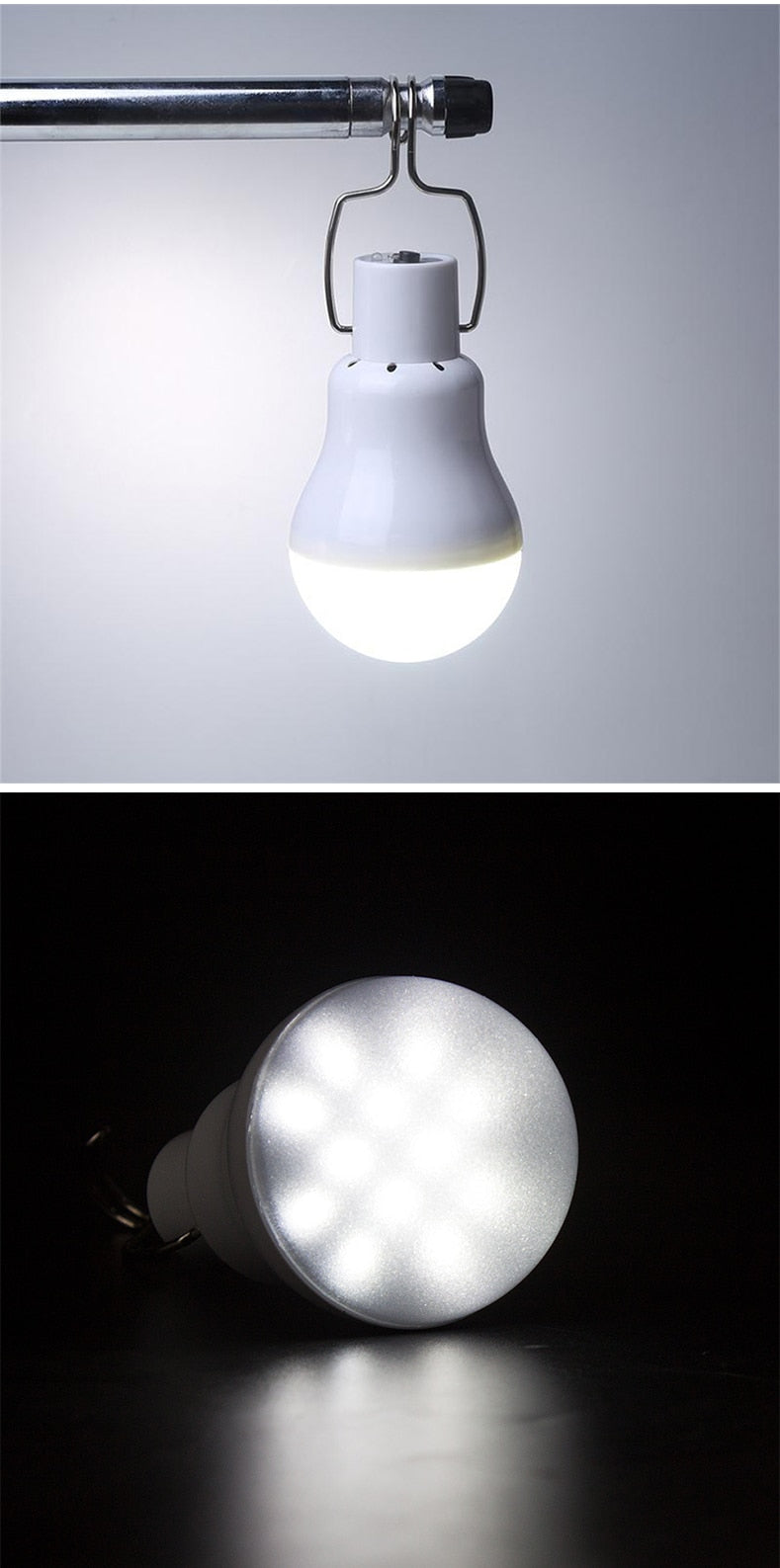 No flicker Solar led Lamp 130LM Portable Camping panel Led Lighting suspension luminaire lights For courtyard camp tent