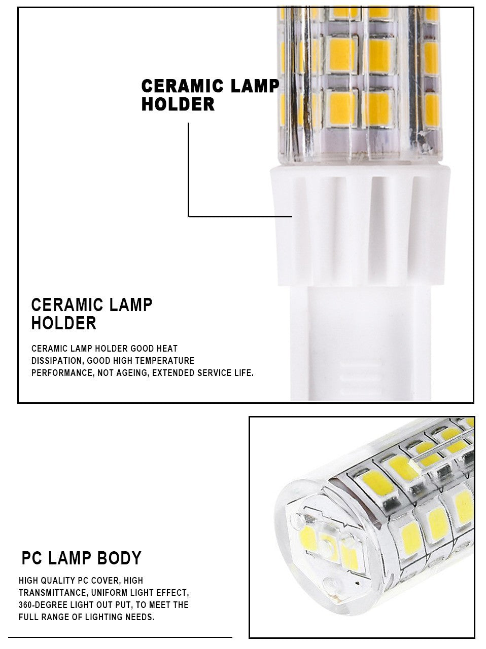 Super Bright G9 LED Lamp AC220V 4W 5W 7W Ceramic SMD2835 LED Bulb replace 30W 40W 50W Halogen light for Chandelier