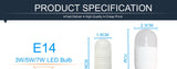 MINI ceramic body 3W 5W 7W led bulb E14 LED LAMP 110V 220V 240V epistar Ultra bright led Warm Cold white led light