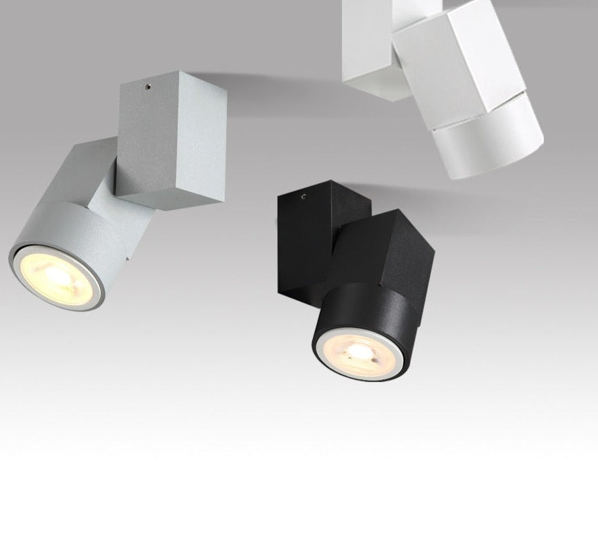 LED downlight adjustable angle 5w warm white/natural white Spot light chrome/white/black indoor Foyer Surface Mounted Down light