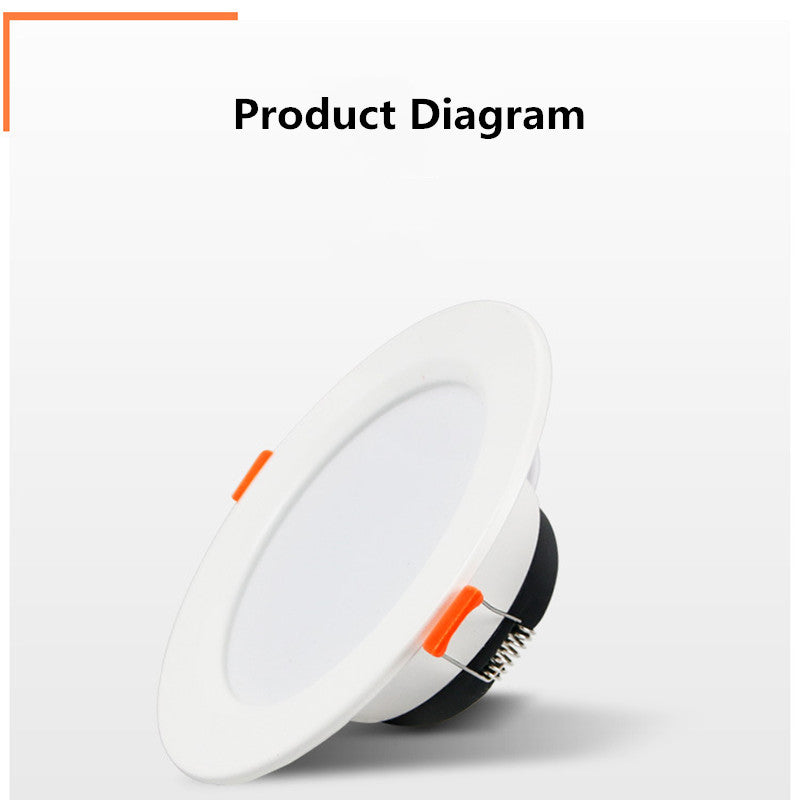 Ultra Bright Round LED Downlight 2.5 3.5 4 6 inch led downlight Aluminum AC 220V LED Down Light Ceiling Recessed Spot Light