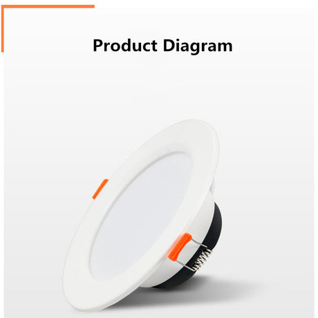 Ultra Bright Round LED Downlight 2.5 3.5 4 6 inch led downlight Aluminum AC 220V LED Down Light Ceiling Recessed Spot Light