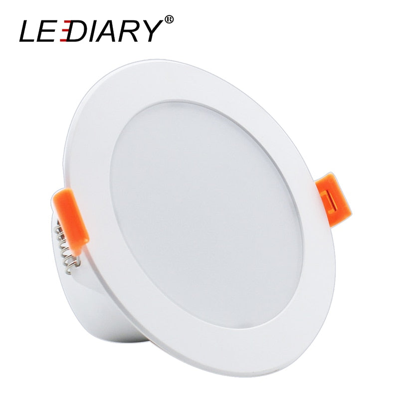 LEDIARY Intelligent LED Downlights Radar Sensor 75mm Cut Hole 110-220V 5W 7W 9W Recessed Ceiling Lamp For Garage Corridor Toilet