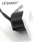 LEDIARY LED Mini Downlight 36-42mm Cut hole Square White Aluminum Recessed COB Downlight LED Spot Lamp 100-240V Isolated Driver