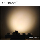 LEDIARY LED Mini Downlight 36-42mm Cut hole Square White Aluminum Recessed COB Downlight LED Spot Lamp 100-240V Isolated Driver