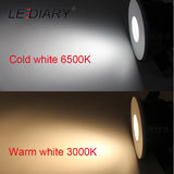 LEDIARY IP44 Waterproof LED Spot Downlights Ceiling Recessed 75mm Cut Hole Porch lamp Bathroom Use 85-265V 5W GU10 Light Source