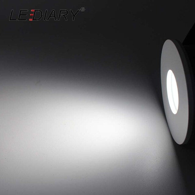 LEDIARY IP44 Waterproof LED Spot Downlights Ceiling Recessed 75mm Cut Hole Porch lamp Bathroom Use 85-265V 5W GU10 Light Source