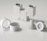 Indoor led downlight led gu10 180 adjustable double surface mount spotlight white/black ceiling light