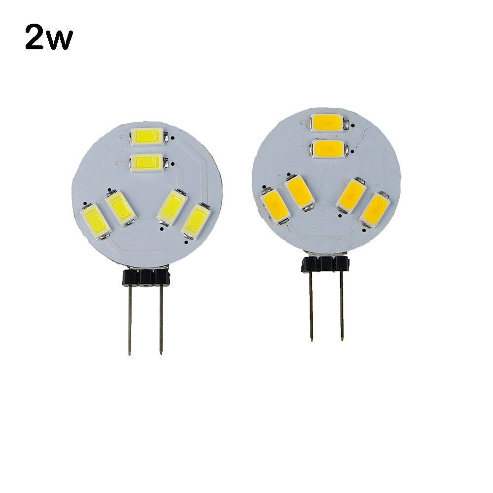 Led G4 Base  Marine Camper RV 6/12/15leds 5730 SMD Round Range Led Bi-Pin chandelier Light Bulb 120 Degree DC 12V