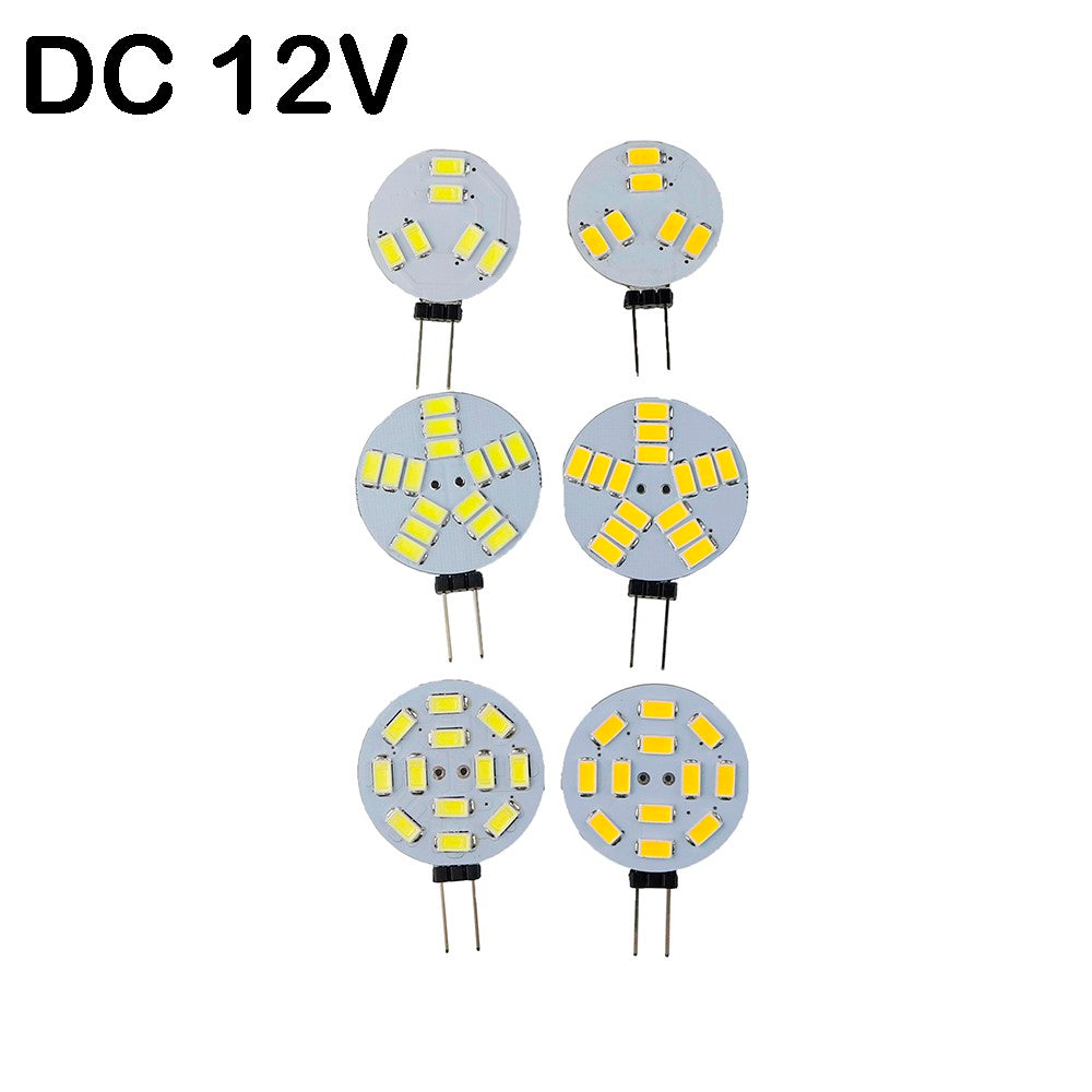 Led G4 Base  Marine Camper RV 6/12/15leds 5730 SMD Round Range Led Bi-Pin chandelier Light Bulb 120 Degree DC 12V